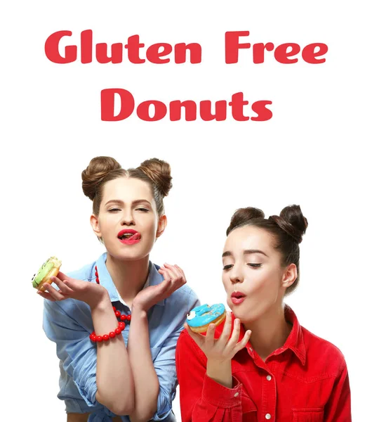 Glutenfreie Donuts Konzept — Stockfoto