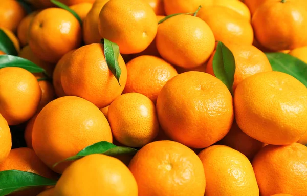 Fresh tangerines pattern — Stock Photo, Image