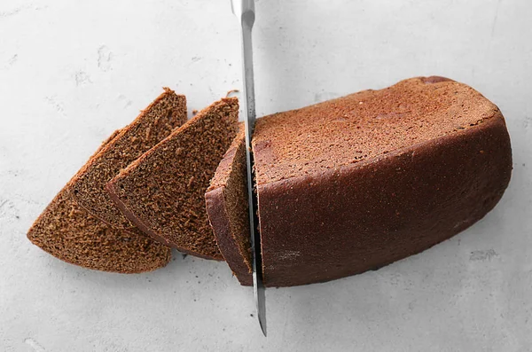 切片的面包刀 — 图库照片