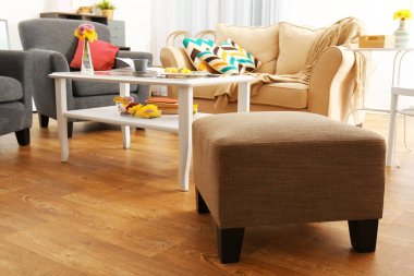 Modern oturma odası. 