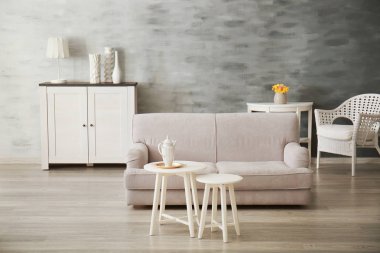 Modern oturma odası. 