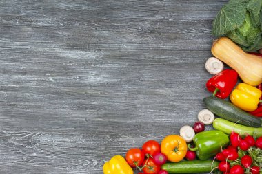 taze sebze çerçevesi