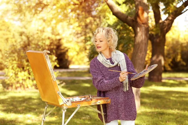 Kunstenaar schilderij beeld — Stockfoto