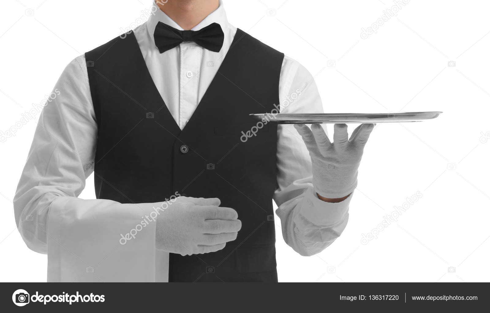 Костюм официанта Candy Boy Juan (топ, воротник с галстуком, трусы, перчатки), черно-белый, OS 0T-00012290 - Candy Boy - Ролевые эротические мужские костюмы  - Купить