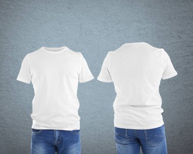 Erkek t-shirt farklı görünümlerini