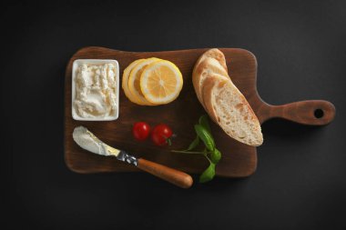 bruschetta için taze malzemeler 