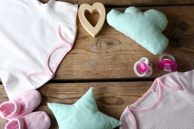 Beautiful baby clothes  clipart