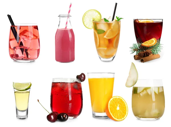 Delicious cocktails set — Stock Photo, Image