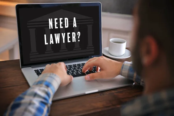 Texten behöver en advokat? — Stockfoto