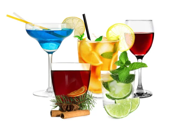 Delicious cocktails set — Stock Photo, Image