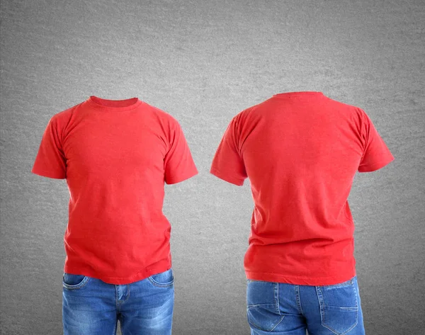 Olika vyer av manliga t-shirts — Stockfoto