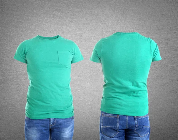 Diferentes puntos de vista de las camisetas masculinas — Foto de Stock