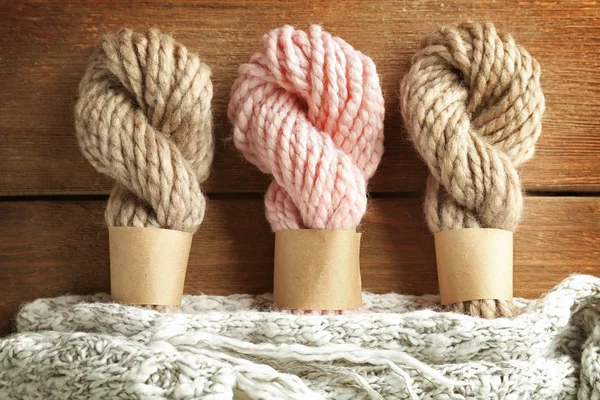 Bunch of Knitting yarn — Stock Photo, Image