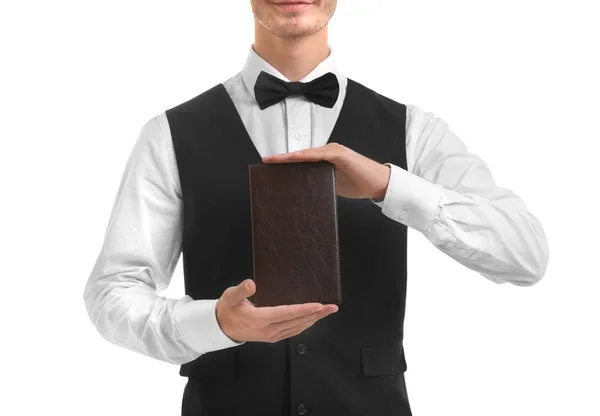 Young handsome waiter — Stock Photo, Image