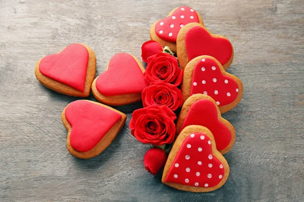 Валентина серце печиво — стокове фото