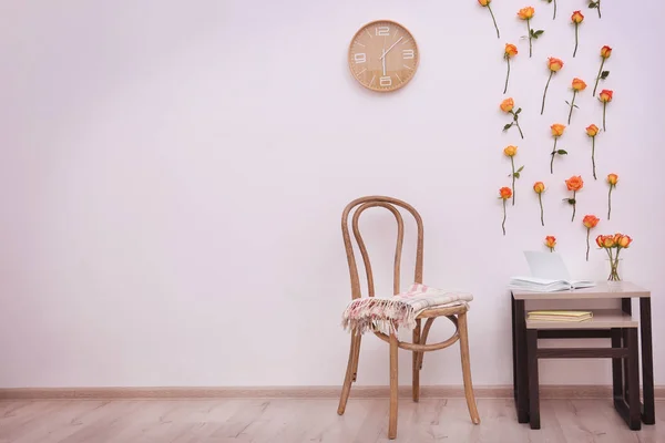 아름 다운 거실의 인테리어 — 스톡 사진