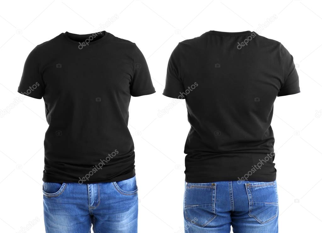 Different views of male t-shirts