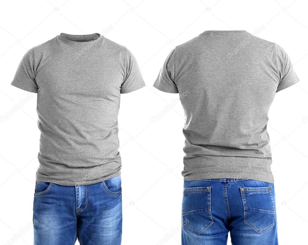 Different views of male t-shirts