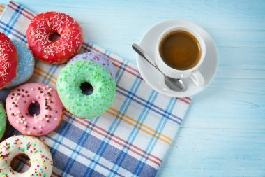 Lezzetli donuts ile kompozisyon