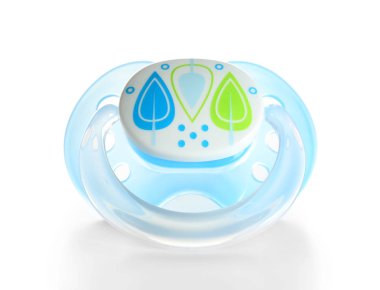 Baby pacifier on white  clipart