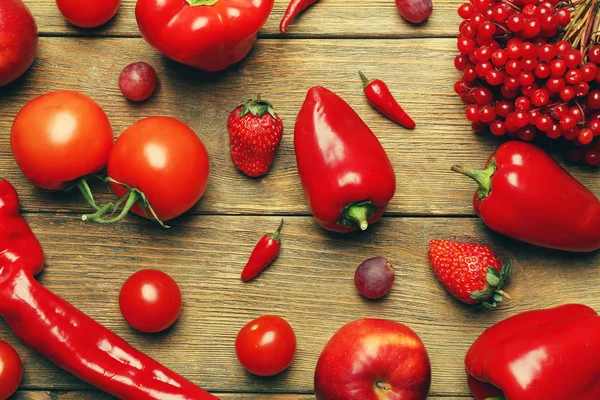 Red fruits and vegetables — Stock Photo, Image