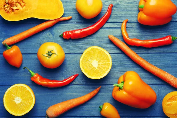 Оранжевый цвет фруктов и овощей — стоковое фото