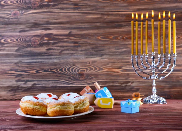 Vacker komposition för Hanukkah — Stockfoto