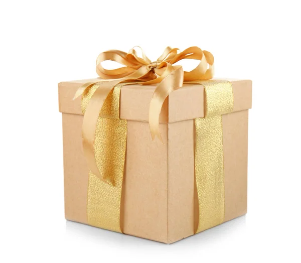 Gift box with bow — Stock Photo, Image