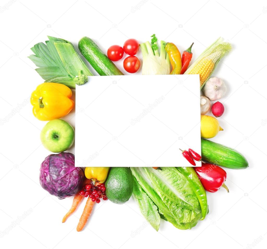 colourful fruits and vegetables