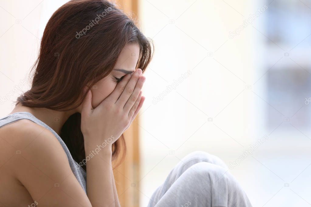 Depressed young woman 
