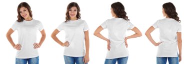  t-shirt giyen kadın 