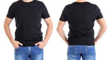 t-shirt giyen adam