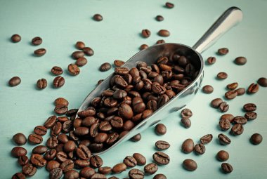 Kavrulmuş kahve çekirdeği.