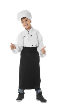 Şef üniformalı yakışıklı  