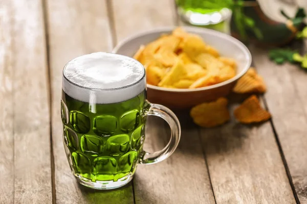 Sint Patrick Day concept met bier — Stockfoto