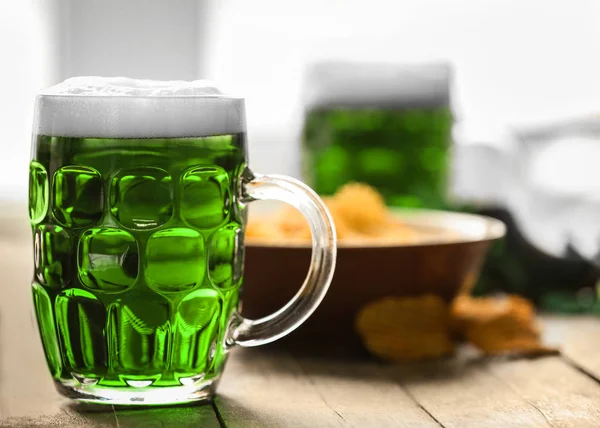 Conceito de St. Patrick Day com cerveja — Fotografia de Stock