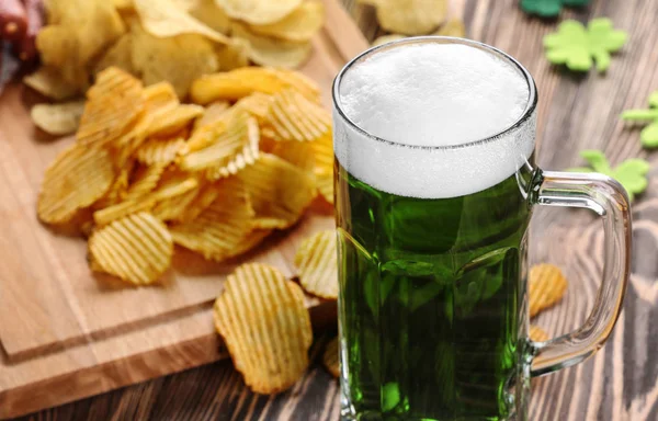 Sint Patrick Day concept met bier — Stockfoto