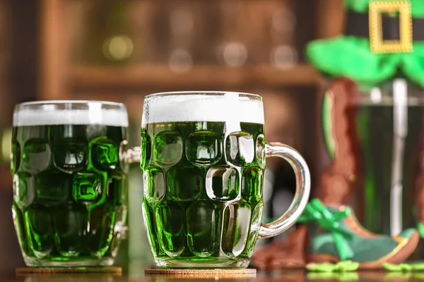 Sint Patrick Day concept met bier — Stockfoto