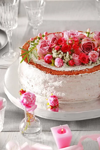 Delicious decorated cake