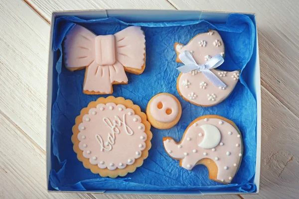 Дитяче печиво з глазур'ю — стокове фото