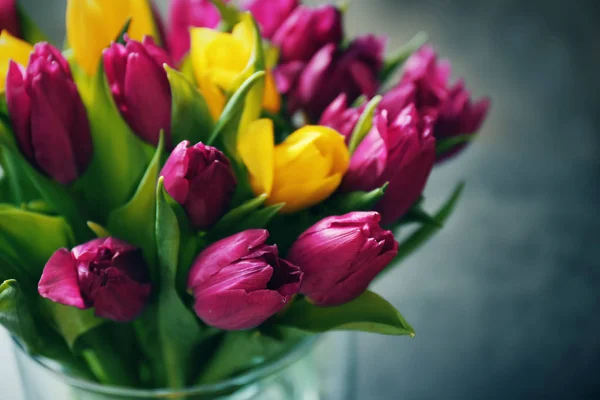 Bouquet of beautiful tulips — Stock Photo, Image