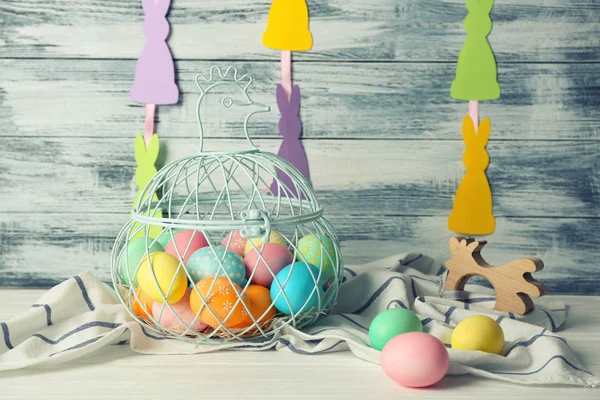 Easter eggs and decorations — Stock Photo, Image