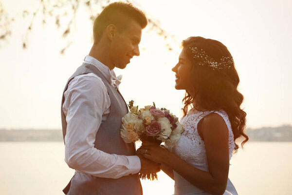 beautiful wedding couple