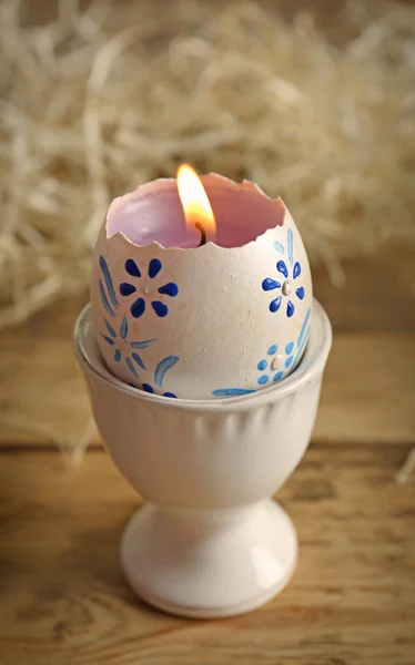 Beautiful Easter candle — Stock Photo, Image