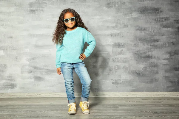 Cute little African American girl — Stock Photo, Image