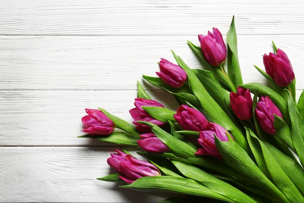 Rosa belas tulipas — Fotografia de Stock