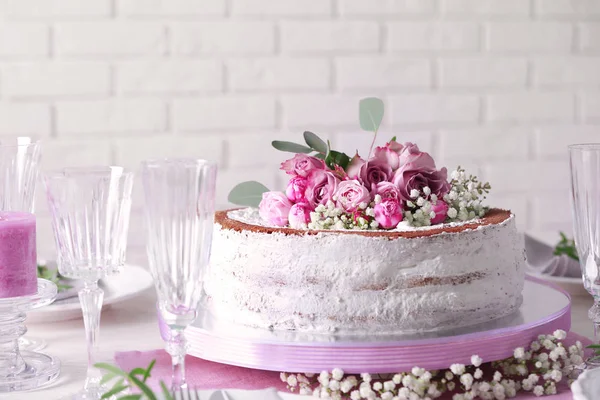 Lezzetli düğün pastası — Stok fotoğraf