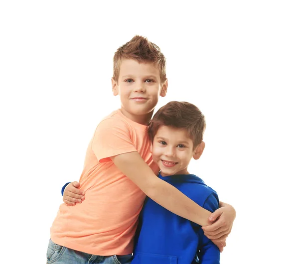Cute little brothers — Zdjęcie stockowe