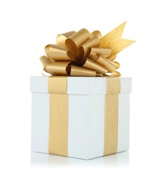 Geschenkdoos met ribbon bow — Stockfoto