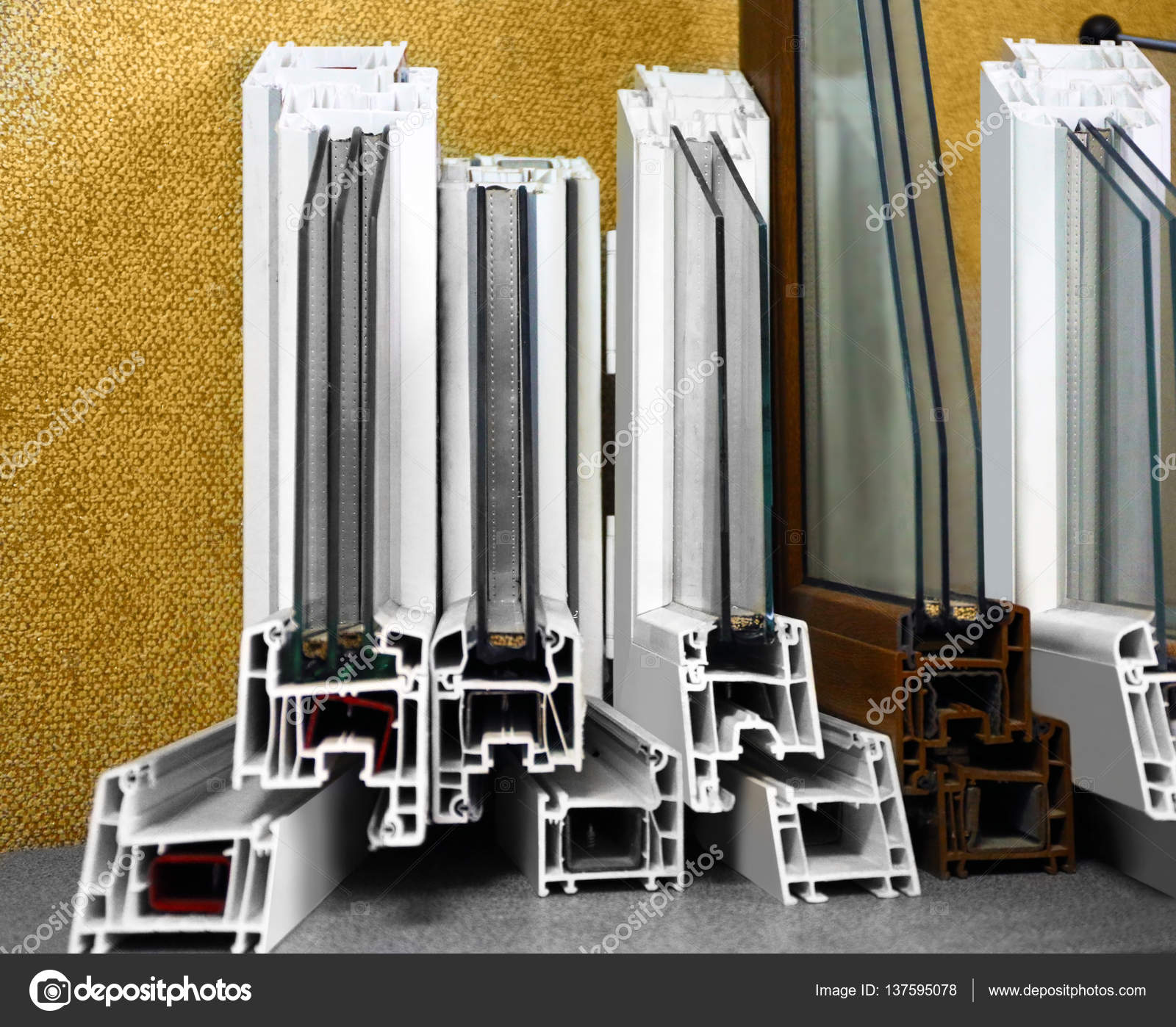 Set of window profile samples — Stock Photo © belchonock #137595078